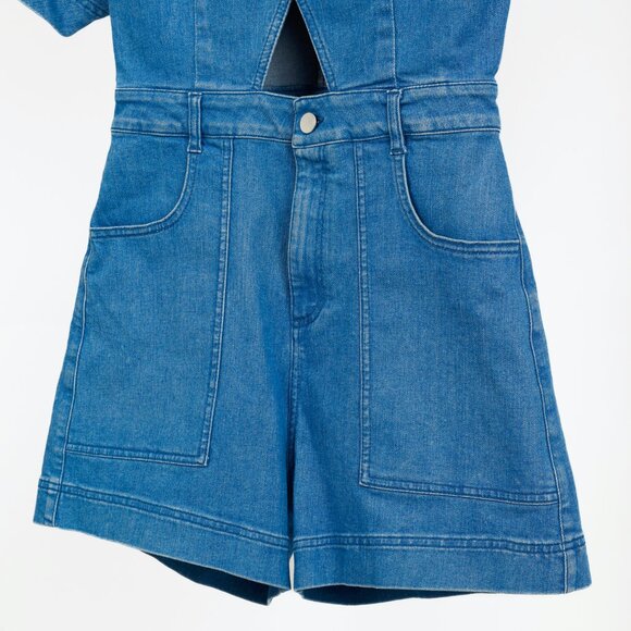 Stella McCartney Resort 2015 Blue Denim Cut-Out Playsuit - Picture 6 of 9